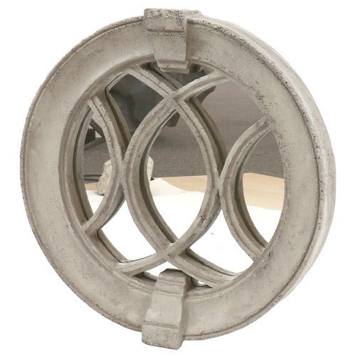 Laced Round Frame Mirror Outdoor/Indoor Statue - Bella Statues