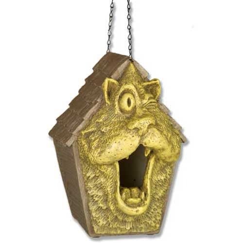 Oscar The Cat Birdhouse Outdoor/Indoor Statue - Bella Statues