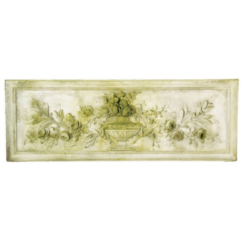 Rose Urn Relief 33 W Outdoor/Indoor Statue - Bella Statues