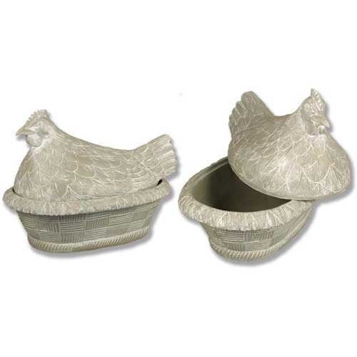 Margie Hen On Nest Outdoor/Indoor Statue - Bella Statues