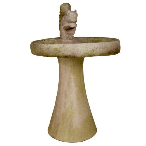 Squirrel Birdbath Outdoor/Indoor Statue - Bella Statues