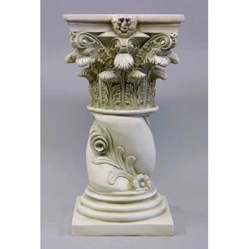 Twisted Rose Pedestal Outdoor/Indoor Statue - Bella Statues