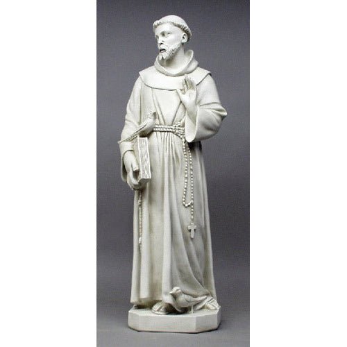 Lifesize Saint Francis 37 Outdoor/Indoor Statue - Bella Statues