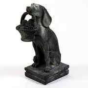 Puppy With Basket Outdoor/Indoor Statue - Bella Statues