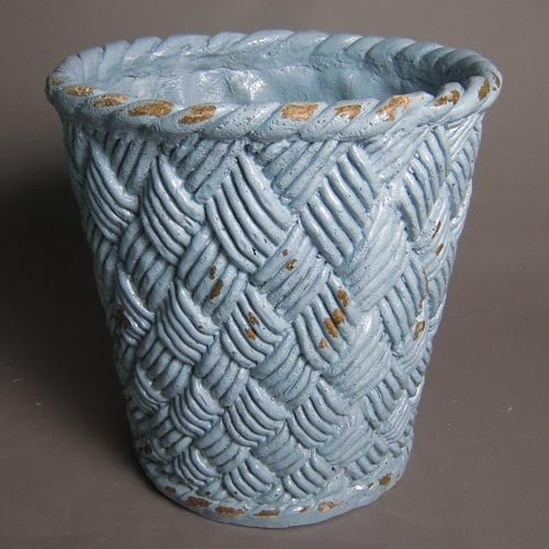 Nied Weave Basket 17 Outdoor/Indoor Statue - Bella Statues