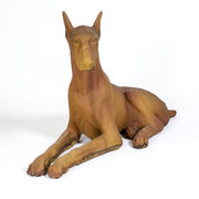 Sitting Doberman 22 Dog Outdoor/Indoor Statue - Bella Statues