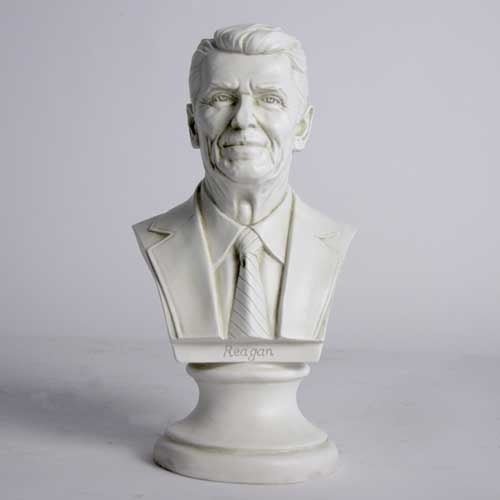 Ronald Reagan Bust 12"H Outdoor/Indoor Statue - Bella Statues
