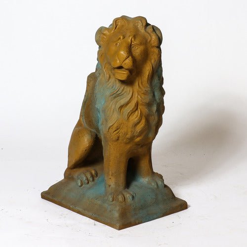 Sitting Lion Left 24 Outdoor/Indoor Statue - Bella Statues