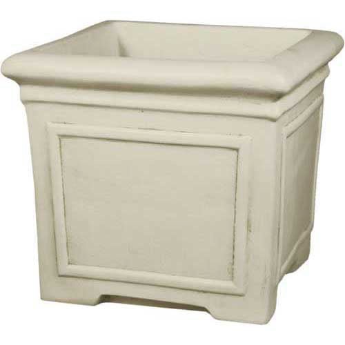 Square Pot With Lines24.5X21 Outdoor/Indoor Statue - Bella Statues