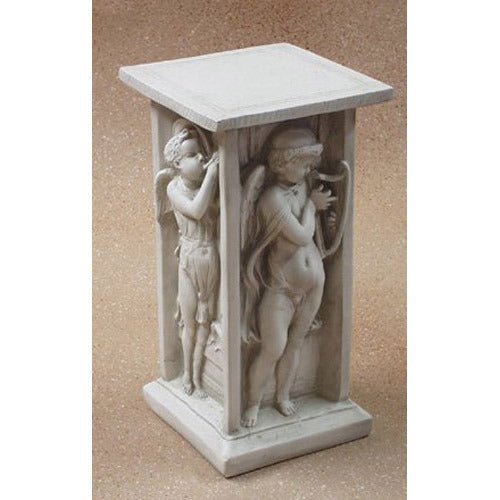 Della Robia Cherub Ped. 24 Outdoor/Indoor Statue - Bella Statues