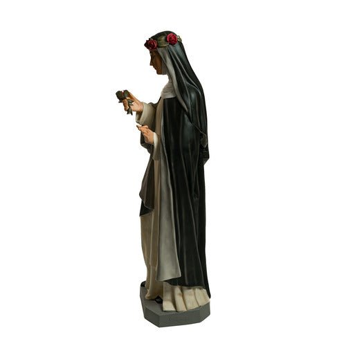 Custom Painted Lifesize Saint Rose 54 Outdoor/Indoor Statue - Bella Statues