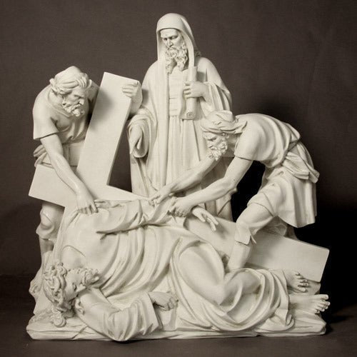 Lifesize Jesus Falls The Third Time Station 9 Outdoor/Indoor Statue - Bella Statues