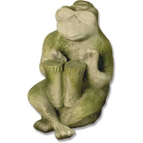 Bongo Frog Jazz 14 Outdoor/Indoor Statue - Bella Statues