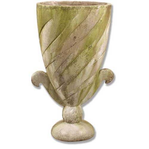 Flat Spiral Urn 35 Outdoor/Indoor Statue - Bella Statues