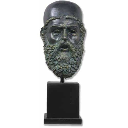 Warrior Mask On Pole Outdoor/Indoor Statue - Bella Statues