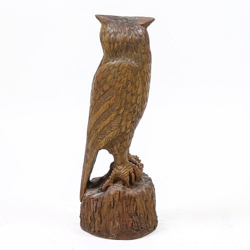 Owl Carved 18 Outdoor/Indoor Statue - Bella Statues