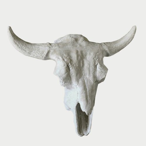 Cow Skull Outdoor/Indoor Statue - Bella Statues