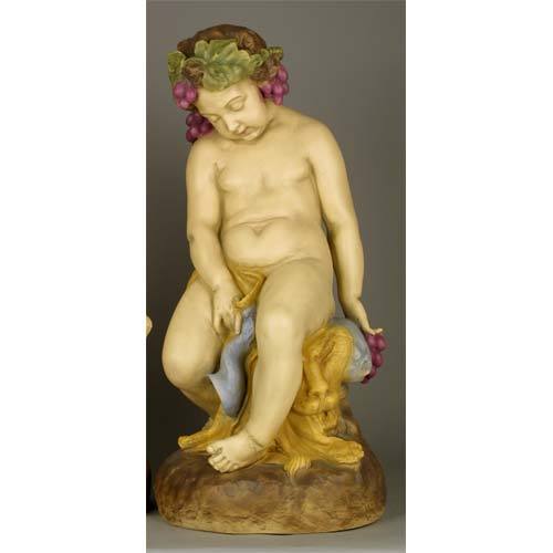 Como Cherub & Lion Outdoor/Indoor Statue - Bella Statues