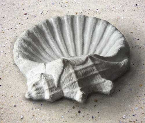 Shell Birdbath 15 W Outdoor/Indoor Statue - Bella Statues