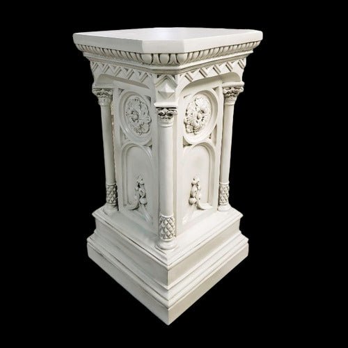 Lifesize Columned Church Pedestal Outdoor/Indoor Statue - Bella Statues
