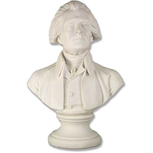 Thomas Jefferson Bust - 20 Outdoor/Indoor Statue - Bella Statues