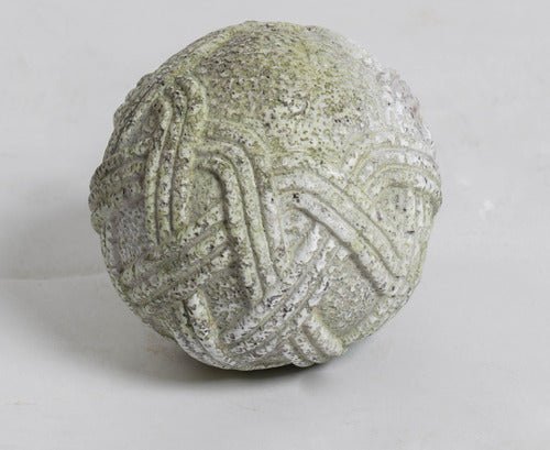 Stone Rope Sphere 4 Outdoor/Indoor Statue - Bella Statues