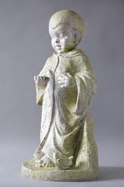 Baby Francis Standing w/Bird Outdoor/Indoor Statue - Bella Statues