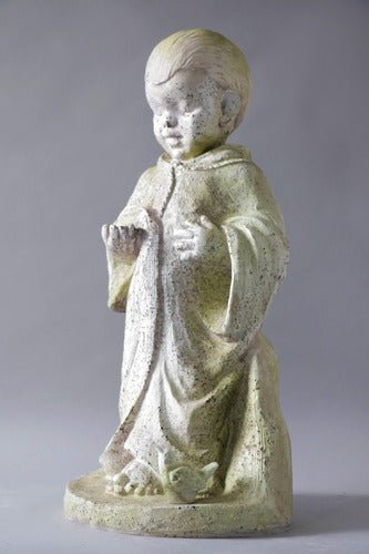 Baby Francis Standing w/Bird Outdoor/Indoor Statue - Bella Statues