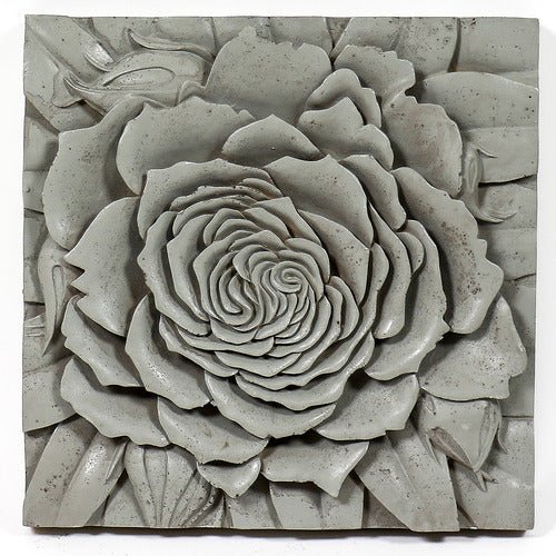 Rose Plaque Outdoor/Indoor Statue - Bella Statues