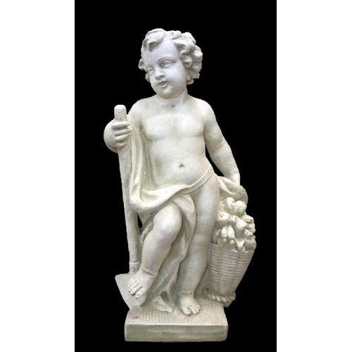 Harvest Cherub 36 Outdoor/Indoor Statue - Bella Statues