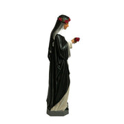 Custom Painted Lifesize Saint Rose 54 Outdoor/Indoor Statue - Bella Statues