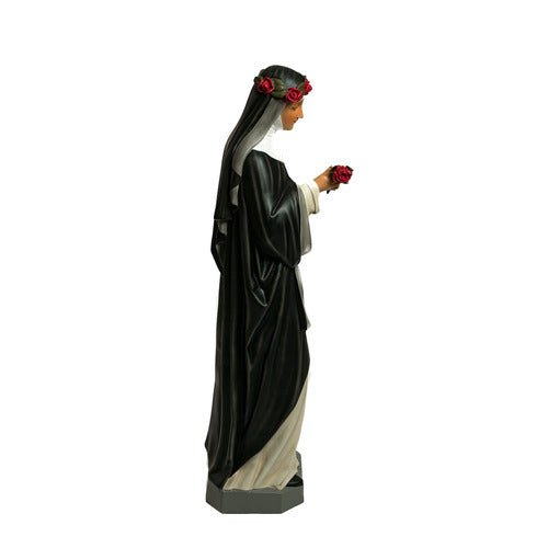 Custom Painted Lifesize Saint Rose 54 Outdoor/Indoor Statue - Bella Statues