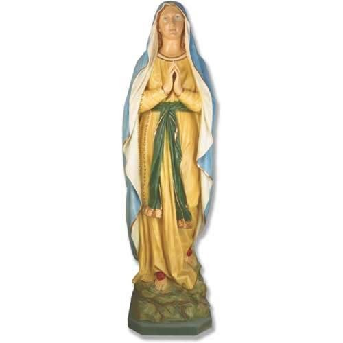 Custom Painted Lifesize Our Lady Of Lourdes 71" H Outdoor/Indoor Statue - Bella Statues