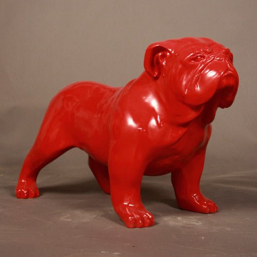 Bulldog Glossy Colors Outdoor/Indoor Statue - Bella Statues