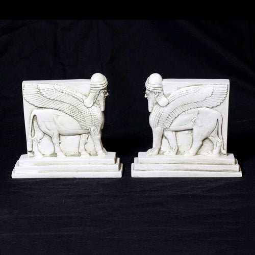 Assyrian Bookends 8 Outdoor/Indoor Statue - Bella Statues