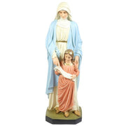 Custom Painted Lifesize Saint Anne & Child 50 Outdoor/Indoor Statue - Bella Statues