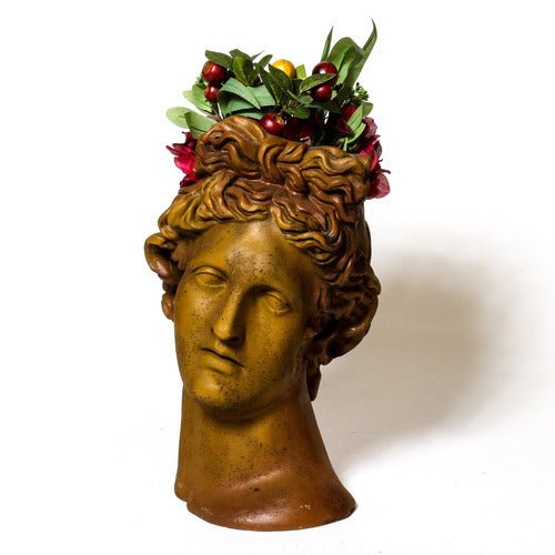 Apollo Head Planter 17 Outdoor/Indoor Statue - Bella Statues