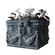 English Square Pot 11 Outdoor/Indoor Statue - Bella Statues