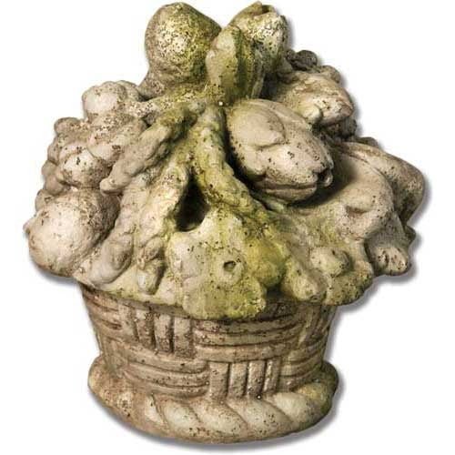 Fruit In Weaved Basket 14 Outdoor/Indoor Statue - Bella Statues