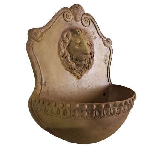 Lifesize Donatello Lion Wall Fountain Outdoor/Indoor Statue - Bella Statues