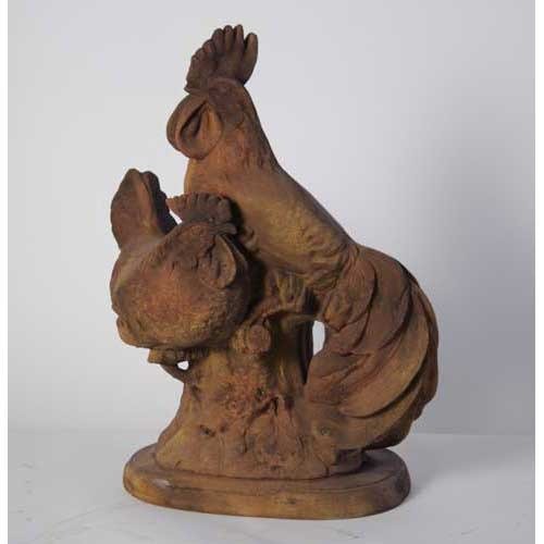 Guarding Roosters Outdoor/Indoor Statue - Bella Statues