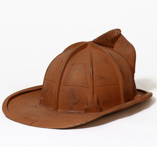 Fireman Helmet Outdoor/Indoor Statue - Bella Statues