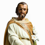 Custom Painted Lifesize Saint Joseph From Mont 43 Outdoor/Indoor Statue - Bella Statues