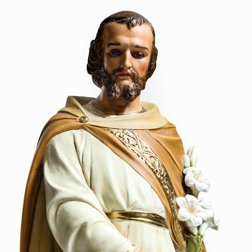 Custom Painted Lifesize Saint Joseph From Mont 43 Outdoor/Indoor Statue - Bella Statues