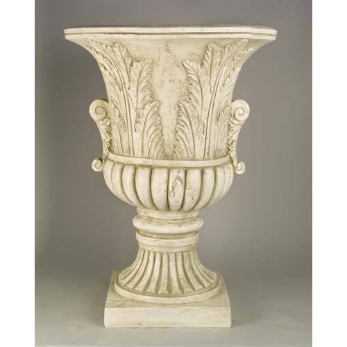 Acanthus Leaf Urn 30 H Outdoor/Indoor Statue - Bella Statues