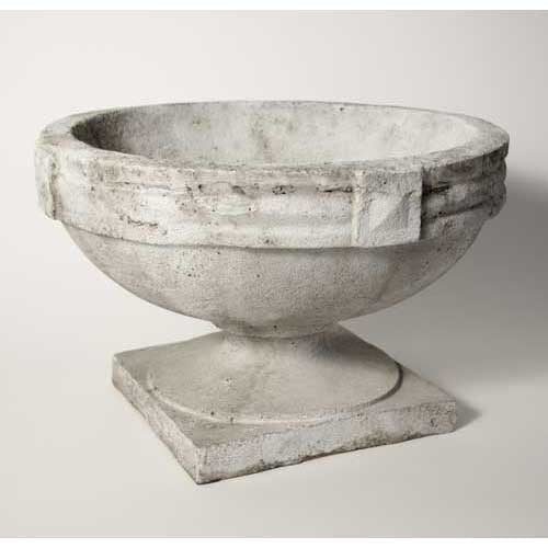 Sandy Banded Urn 13 Outdoor/Indoor Statue - Bella Statues