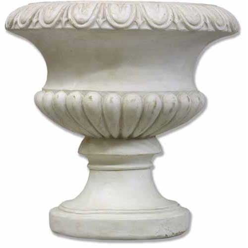 Egg & Dart Round Urn 14 Outdoor/Indoor Statue - Bella Statues
