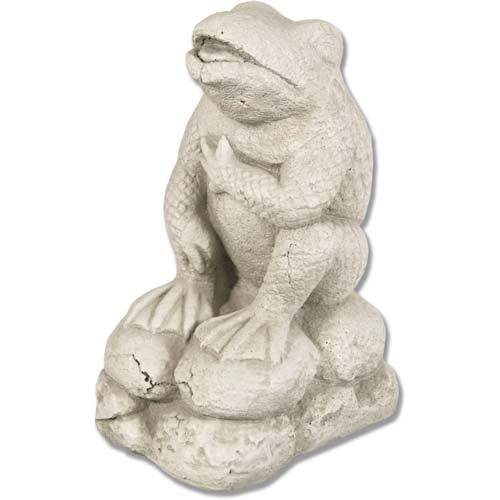 Cracked Up Frog 12 Outdoor/Indoor Statue - Bella Statues