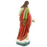 Custom Painted Lifesize Jesus Religious SACRED HEART 5'2" Outdoor/Indoor Statue - Bella Statues