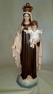 Custom Painted Lifesize OUR LADY OF MT. CARMEL Mary 5' Outdoor/Indoor Statue - Bella Statues